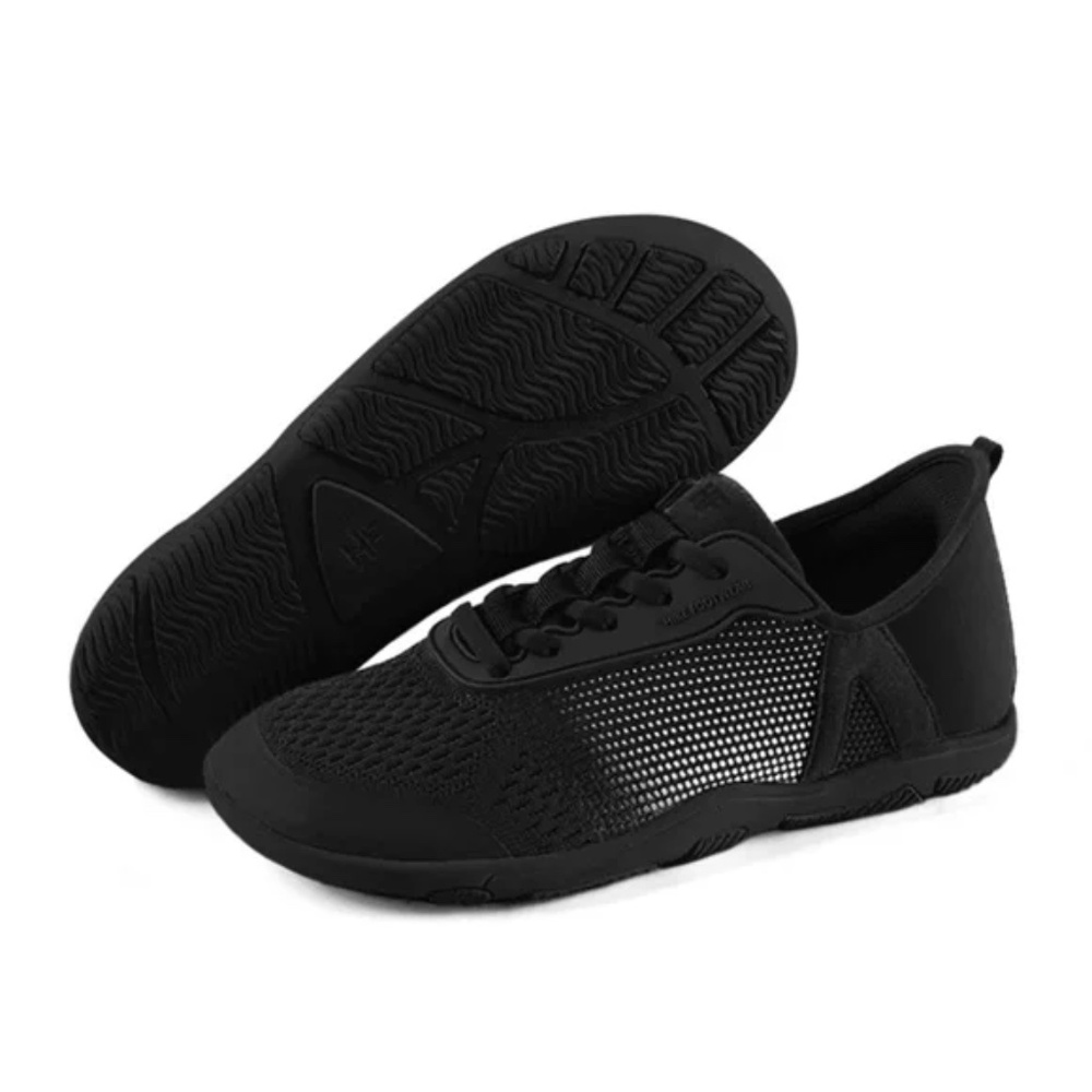 New HF  Hike Stride Hands off & Ergonomic Barefoot Black/ white Size EU  37 W7